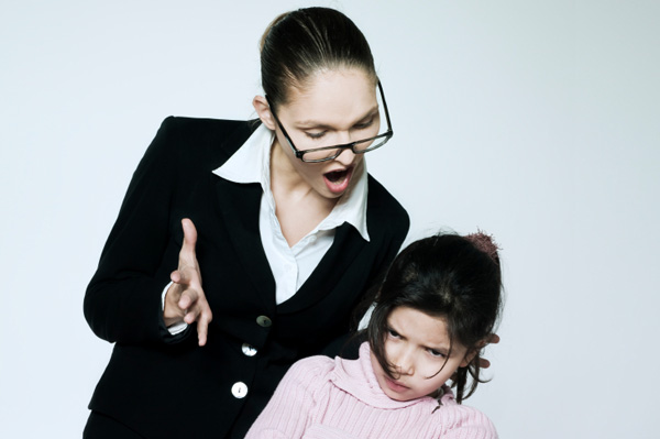 Mother Scolding Child